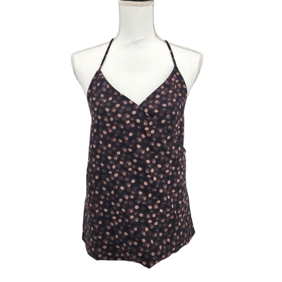 Hurley Austin Womens Tank Floral V-Neck Top Size S - Picture 1 of 11